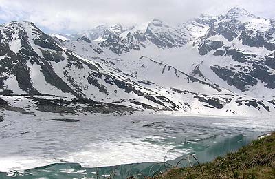 Panoramica del lago di Serrù